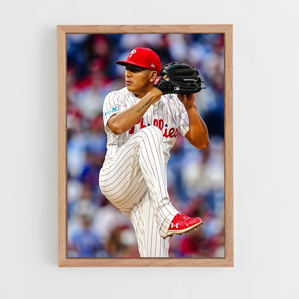 Poster Le Lanceur des Phillies – affiche Baseball (vue 4)
